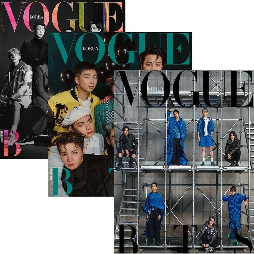 BTS VOGUE KOREA COVERS - BUNDLE OF 3